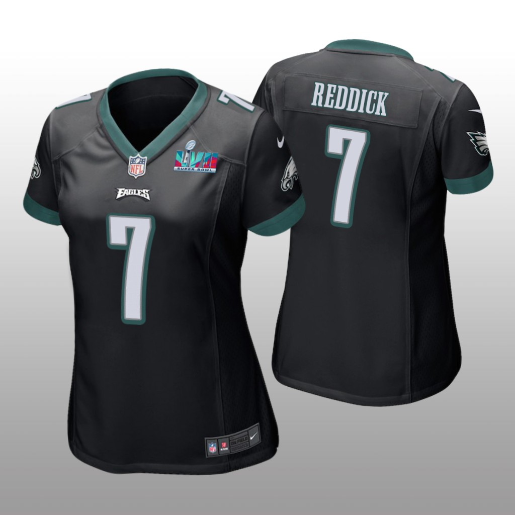 Philadelphia Eagles Haason Reddick Black Game Jersey Super Bowl LVII - Women's