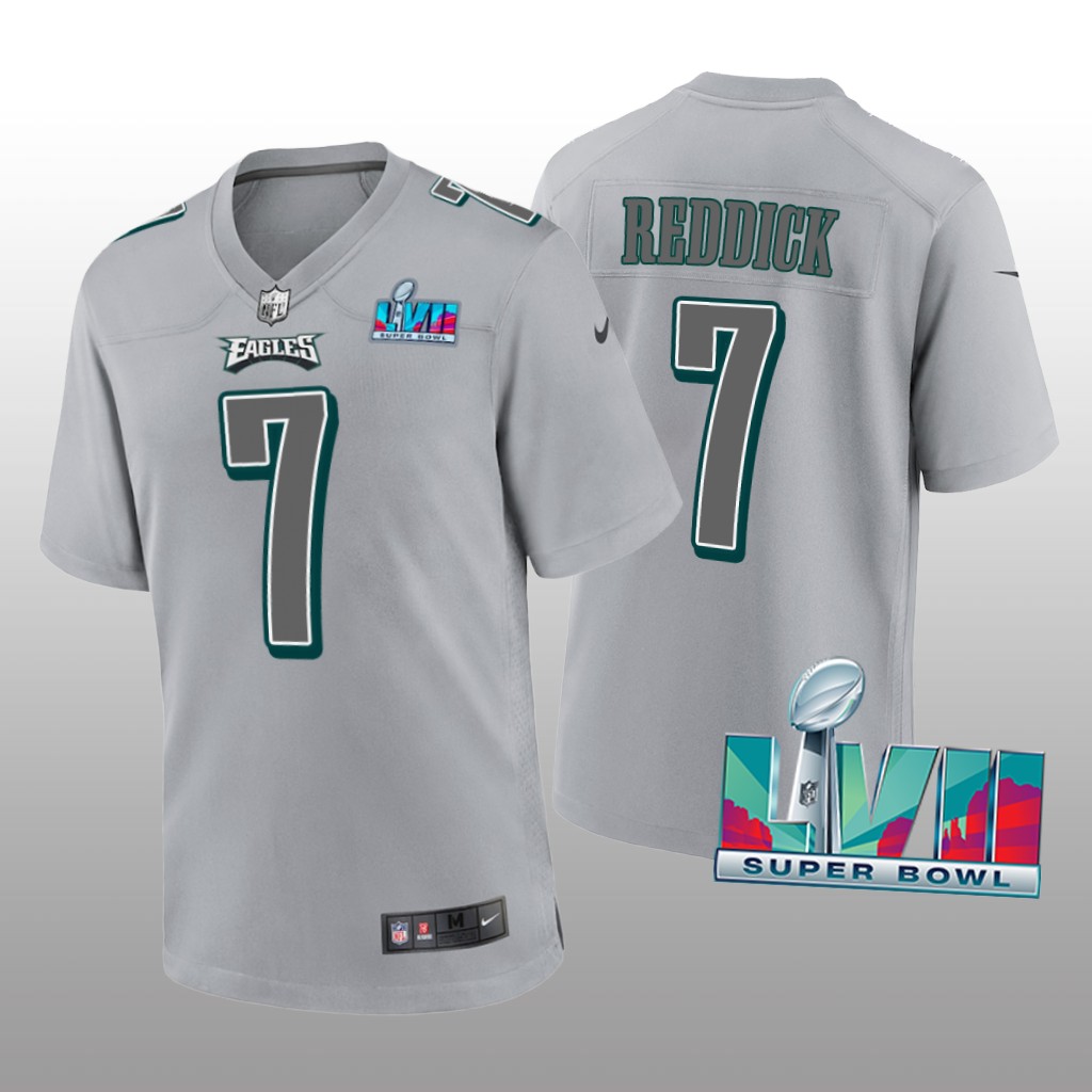 Philadelphia Eagles Haason Reddick Gray Atmosphere Jersey Super Bowl LVII - Men's
