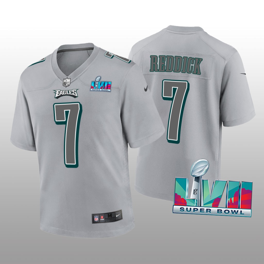 Philadelphia Eagles Haason Reddick Gray Atmosphere Jersey Super Bowl LVII - Youth
