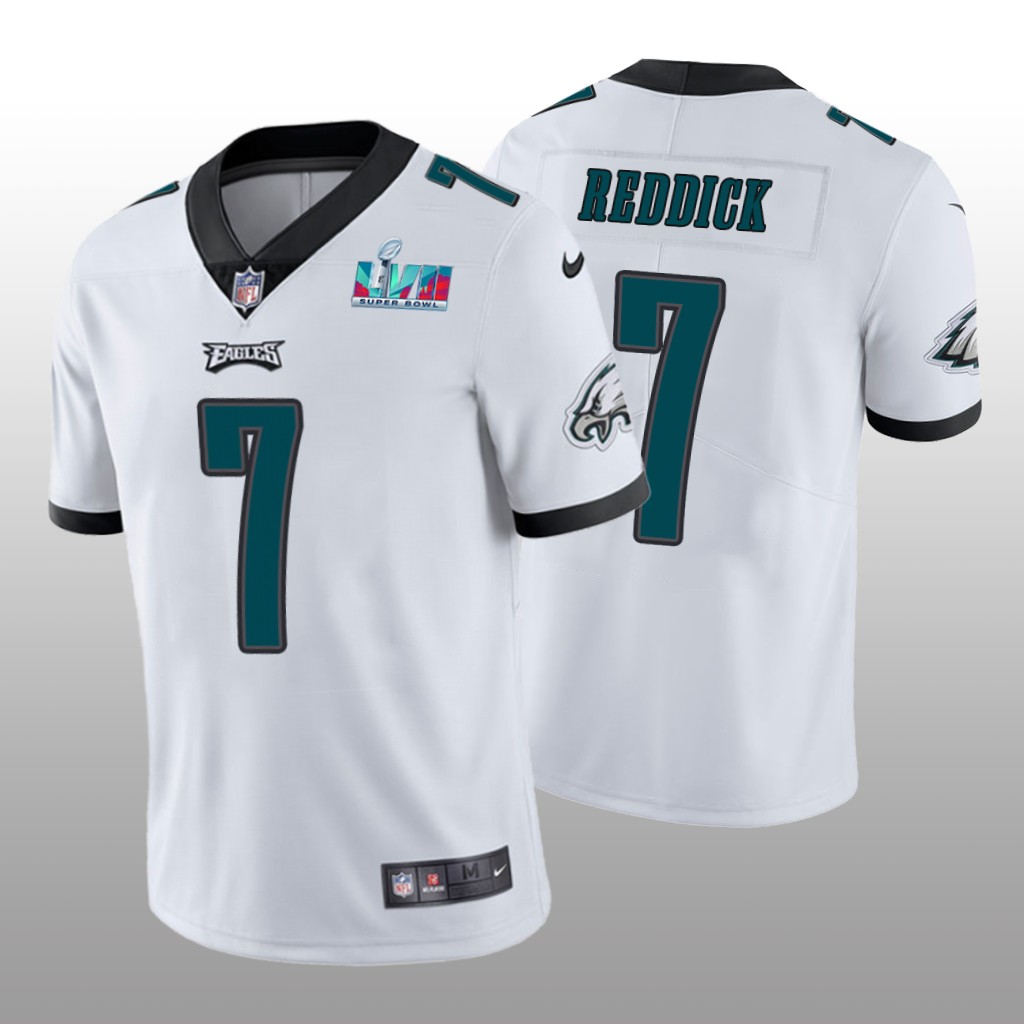Philadelphia Eagles Haason Reddick White Vapor Limited Jersey Super Bowl LVII - Men's