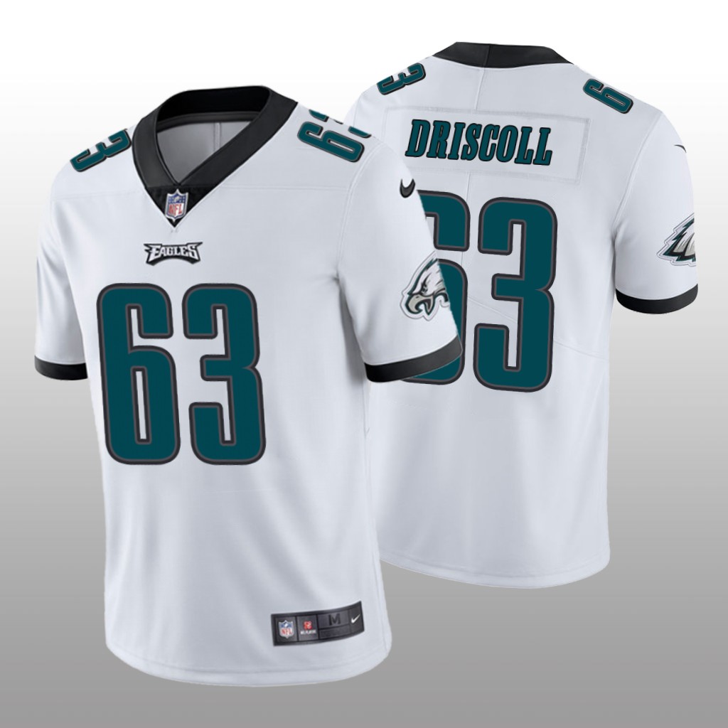 Philadelphia Eagles Jack Driscoll White Jersey Vapor Limited - Men's