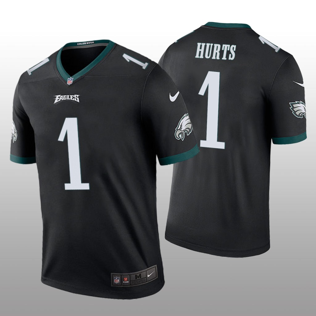 Philadelphia Eagles Jalen Hurts Black Jersey Color Rush Legend - Men's