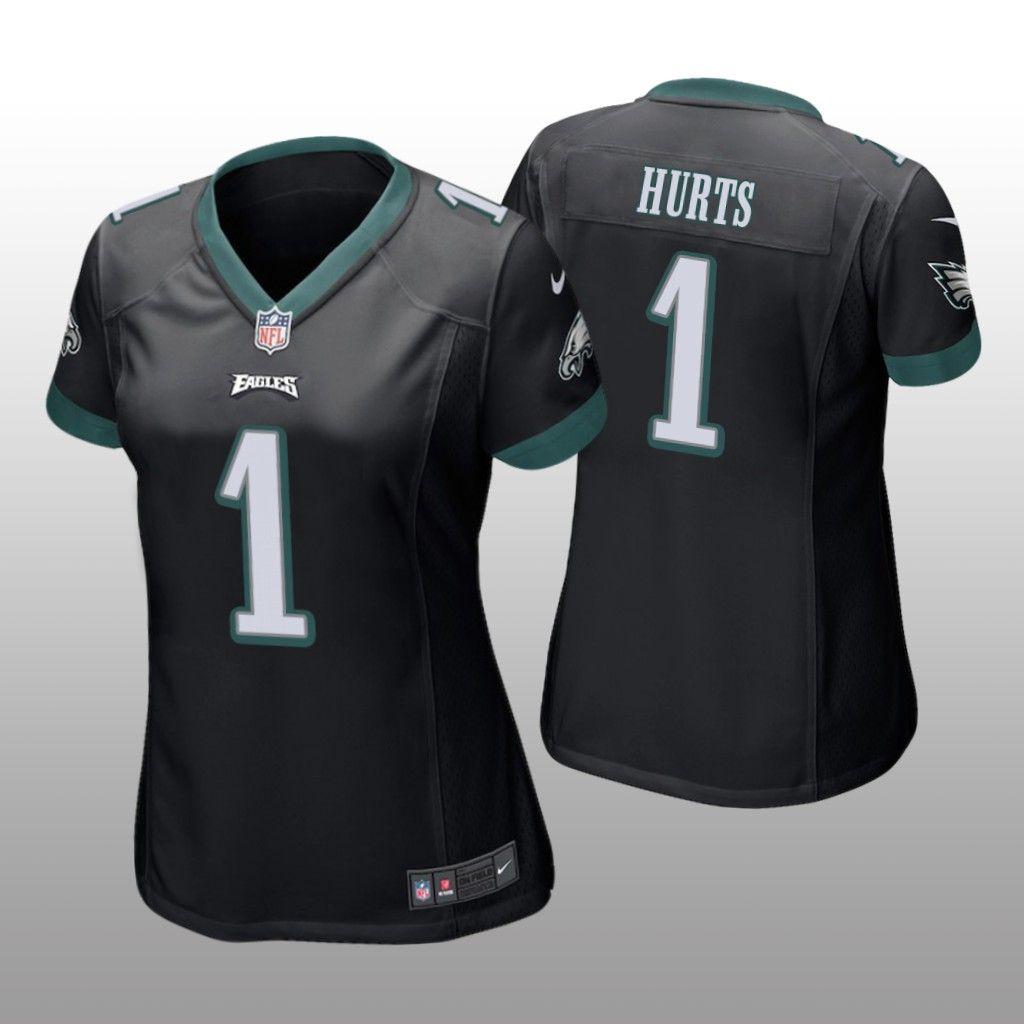 Philadelphia Eagles Jalen Hurts Black Jersey Game - Women's