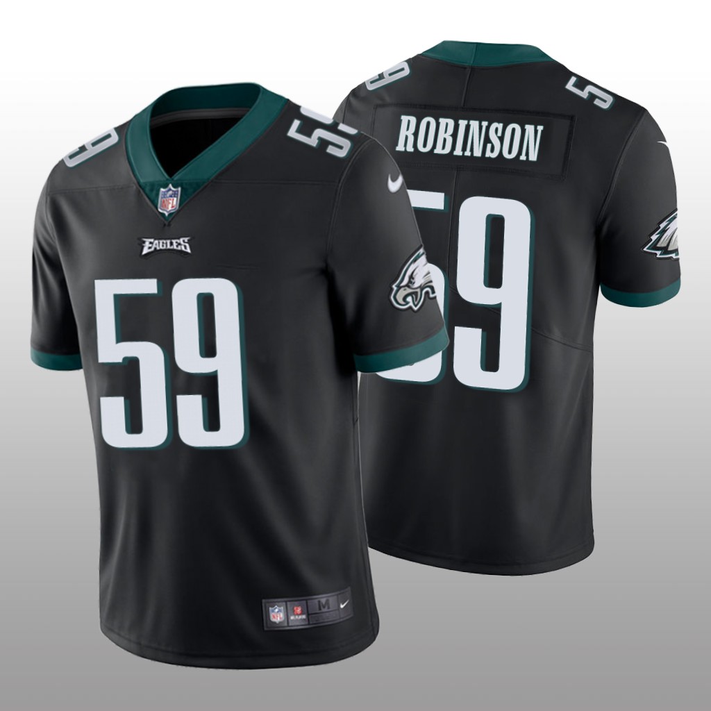 Philadelphia Eagles Janarius Robinson Black Jersey Vapor Limited - Men's