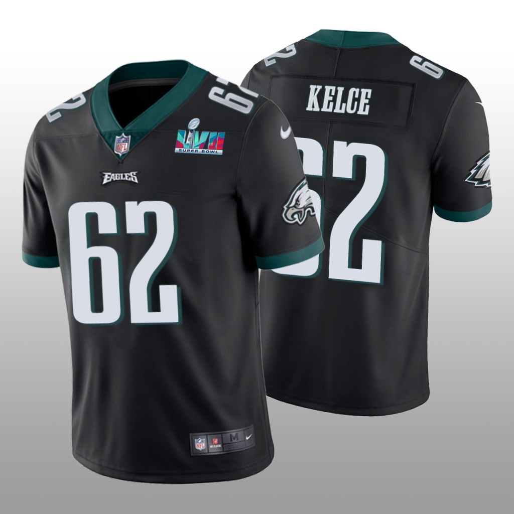 Philadelphia Eagles Jason Kelce Black Vapor Limited Jersey Super Bowl LVII - Men's