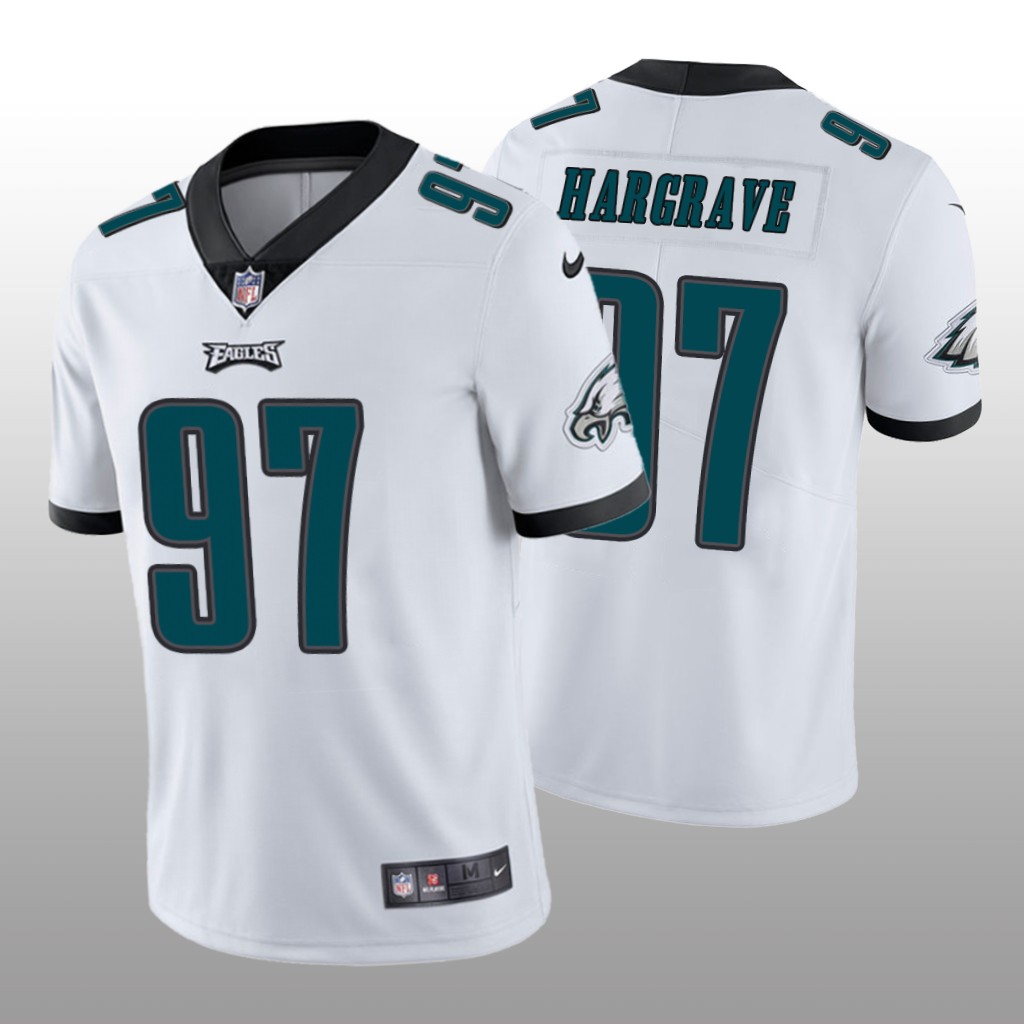 Philadelphia Eagles Javon Hargrave White Jersey Vapor Limited - Men's