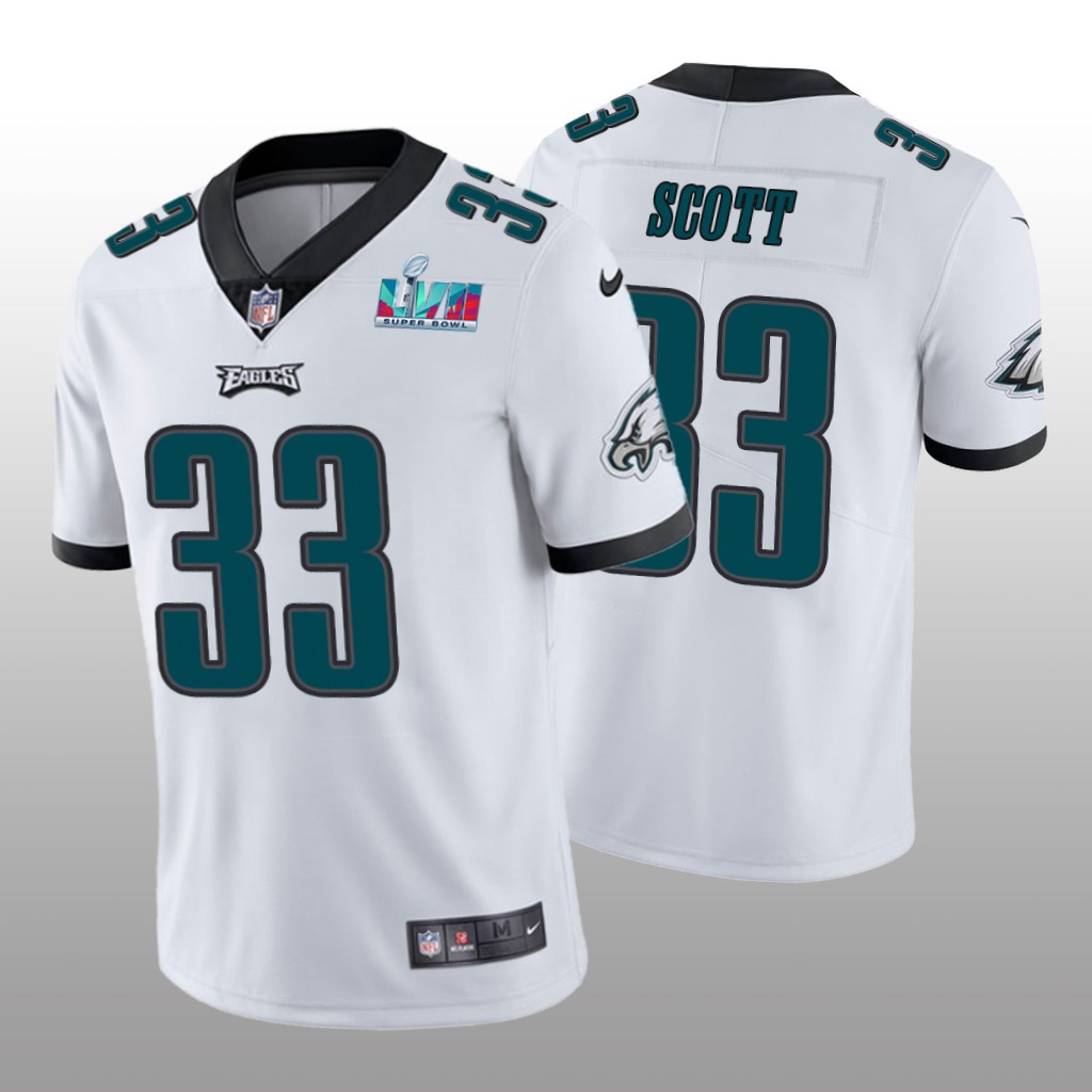 Philadelphia Eagles Josiah Scott White Vapor Limited Jersey Super Bowl LVII - Men's
