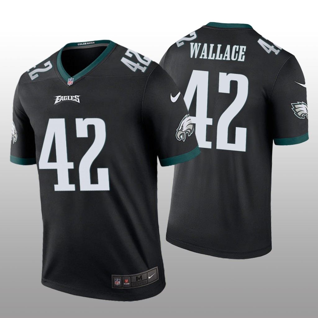 Philadelphia Eagles K'Von Wallace Black Jersey Color Rush Legend - Men's
