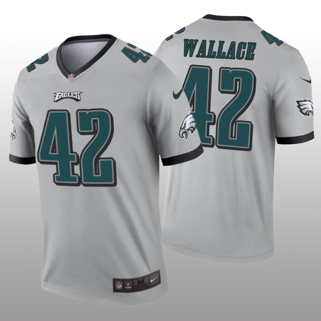 philadelphia Eagles K'Von Wallace Silver Jersey Inverted Legend - Men's