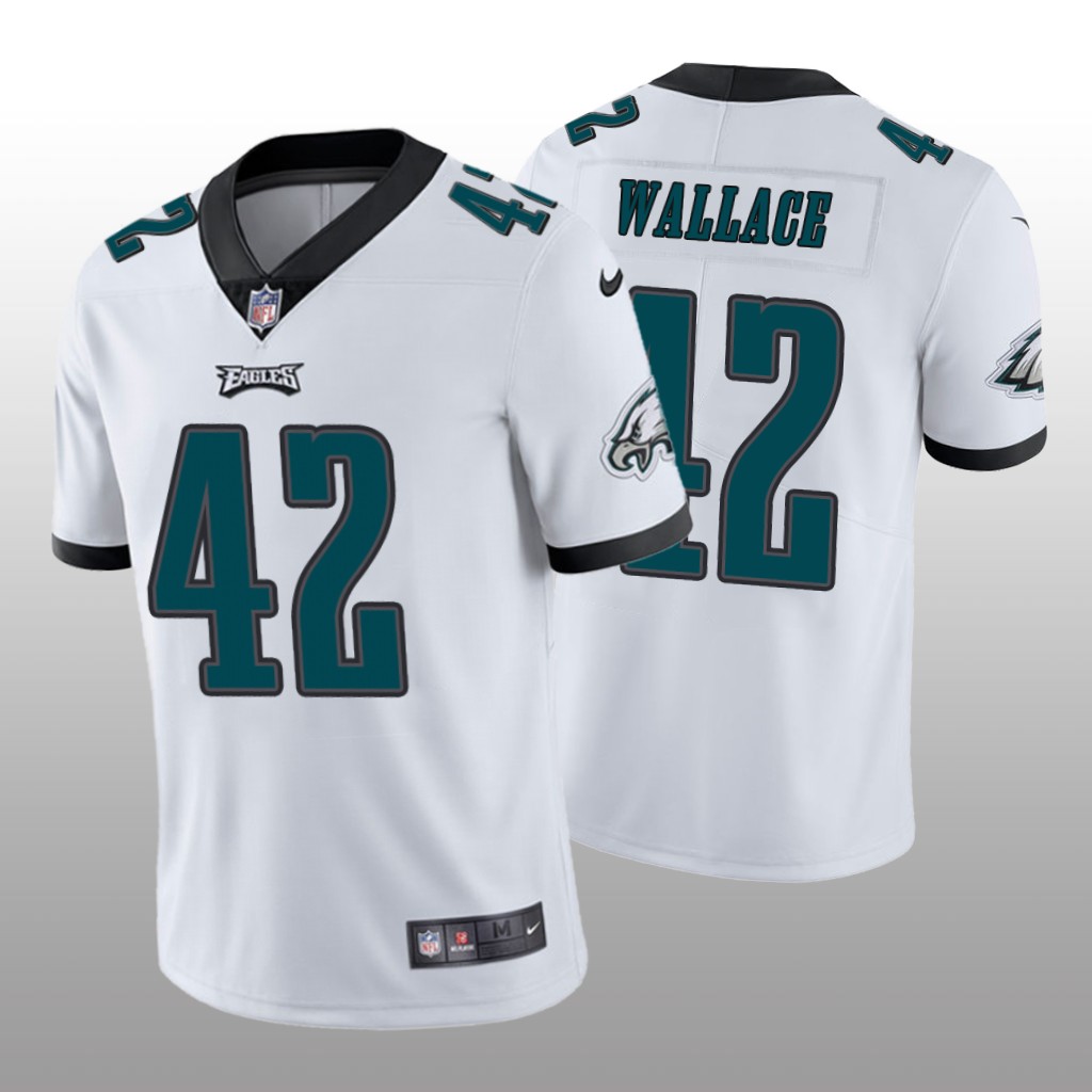 Philadelphia Eagles K'Von Wallace White Jersey Vapor Limited - Men's