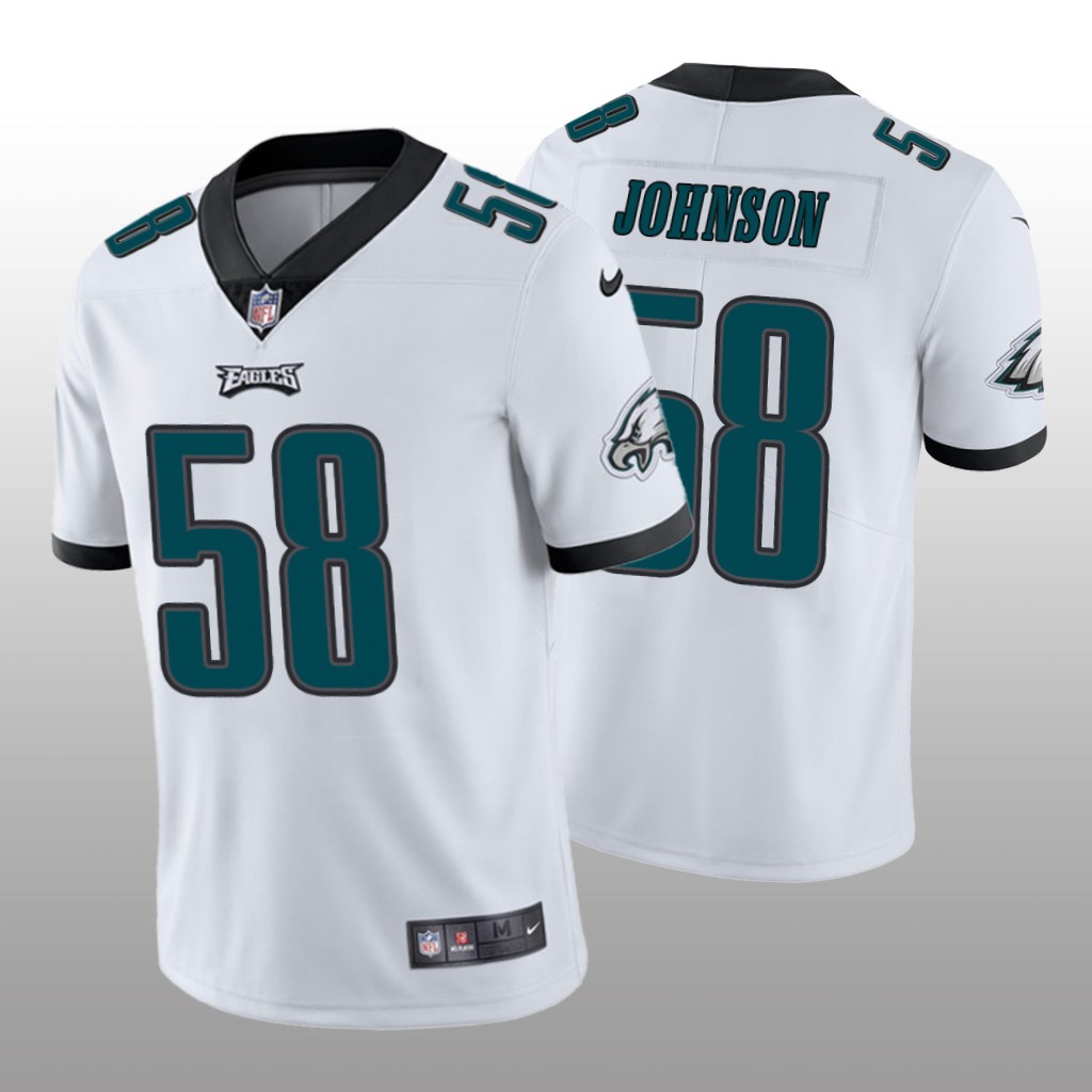 Philadelphia Eagles Kyron Johnson White Jersey Vapor Limited Vapor Limited - Men's