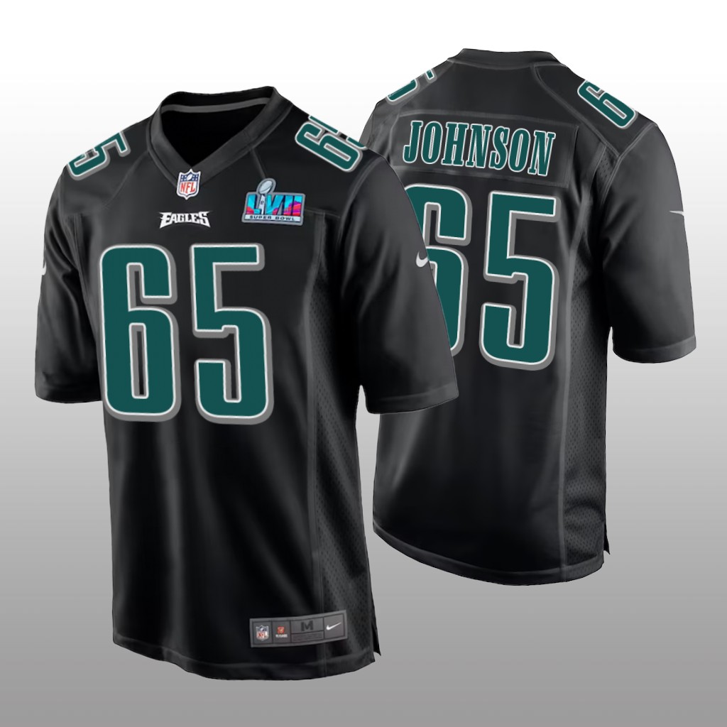 Philadelphia Eagles Lane Johnson Black Fashion Game Jersey Super Bowl LVII - Men's