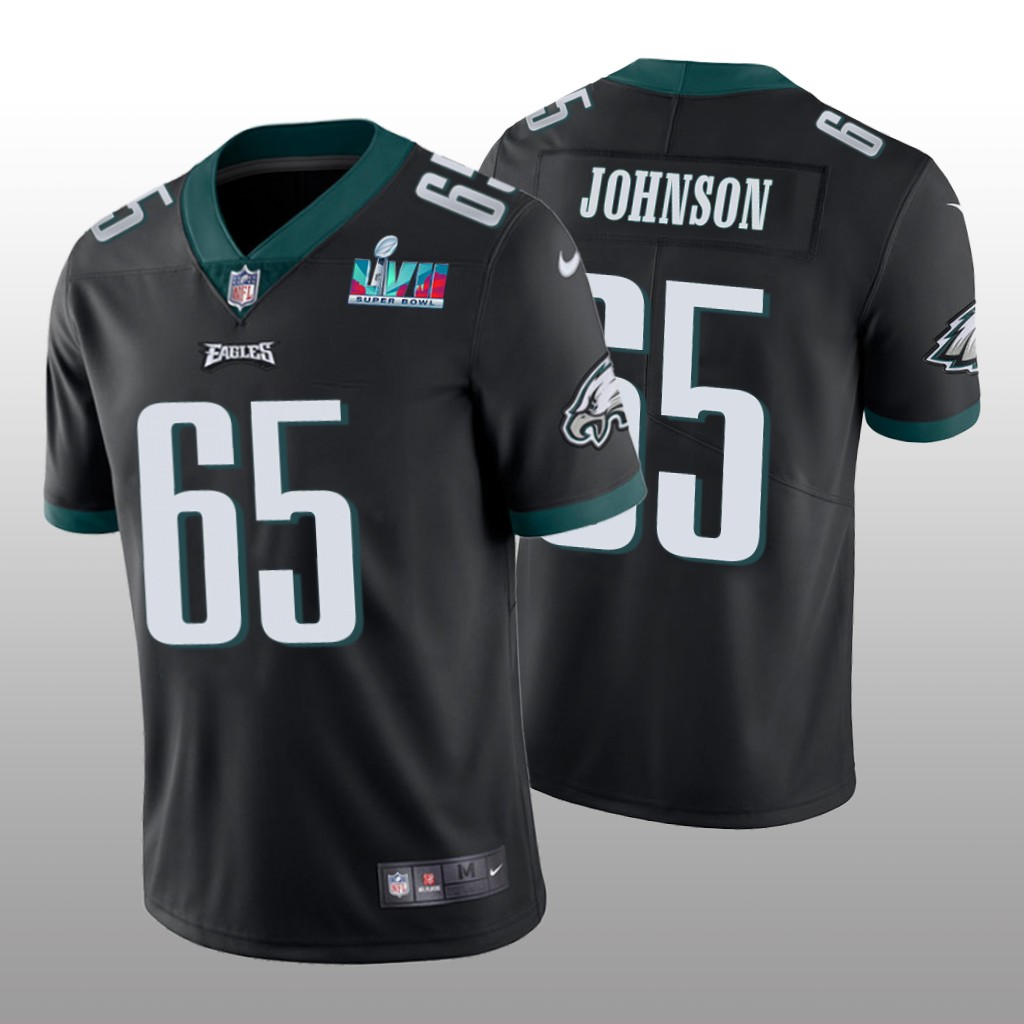Philadelphia Eagles Lane Johnson Black Vapor Limited Jersey Super Bowl LVII - Men's
