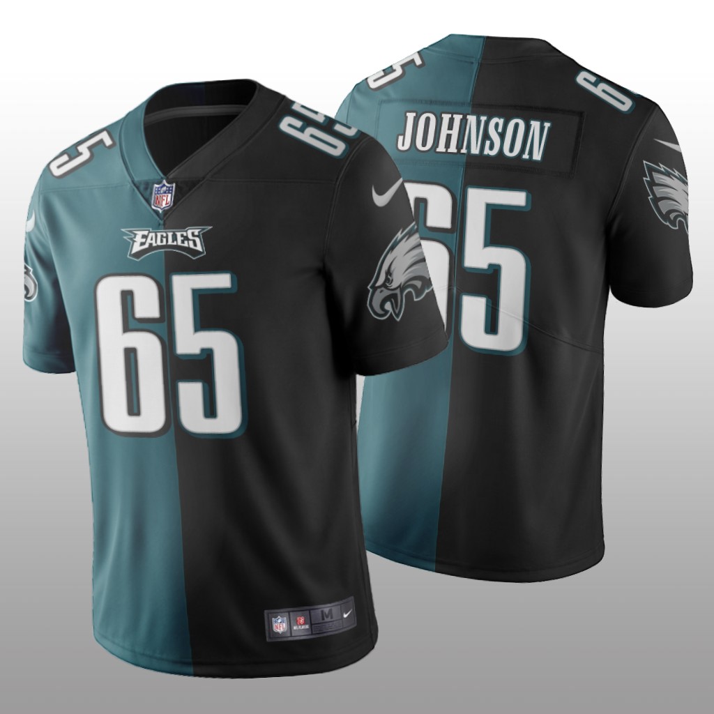 Philadelphia Eagles Lane Johnson Green Black Vapor Limited Split Jersey Two Tone - Men's
