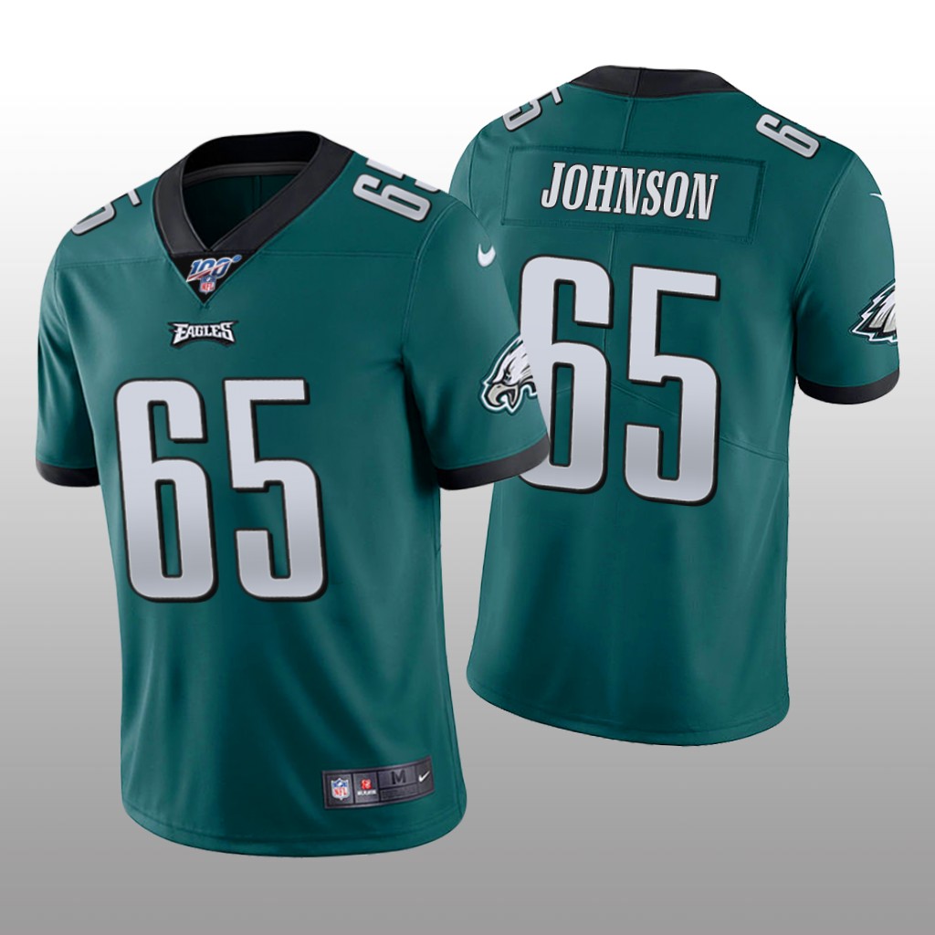 Philadelphia Eagles Lane Johnson Midnight Green Vapor Limited Jersey 100th Season - Men's