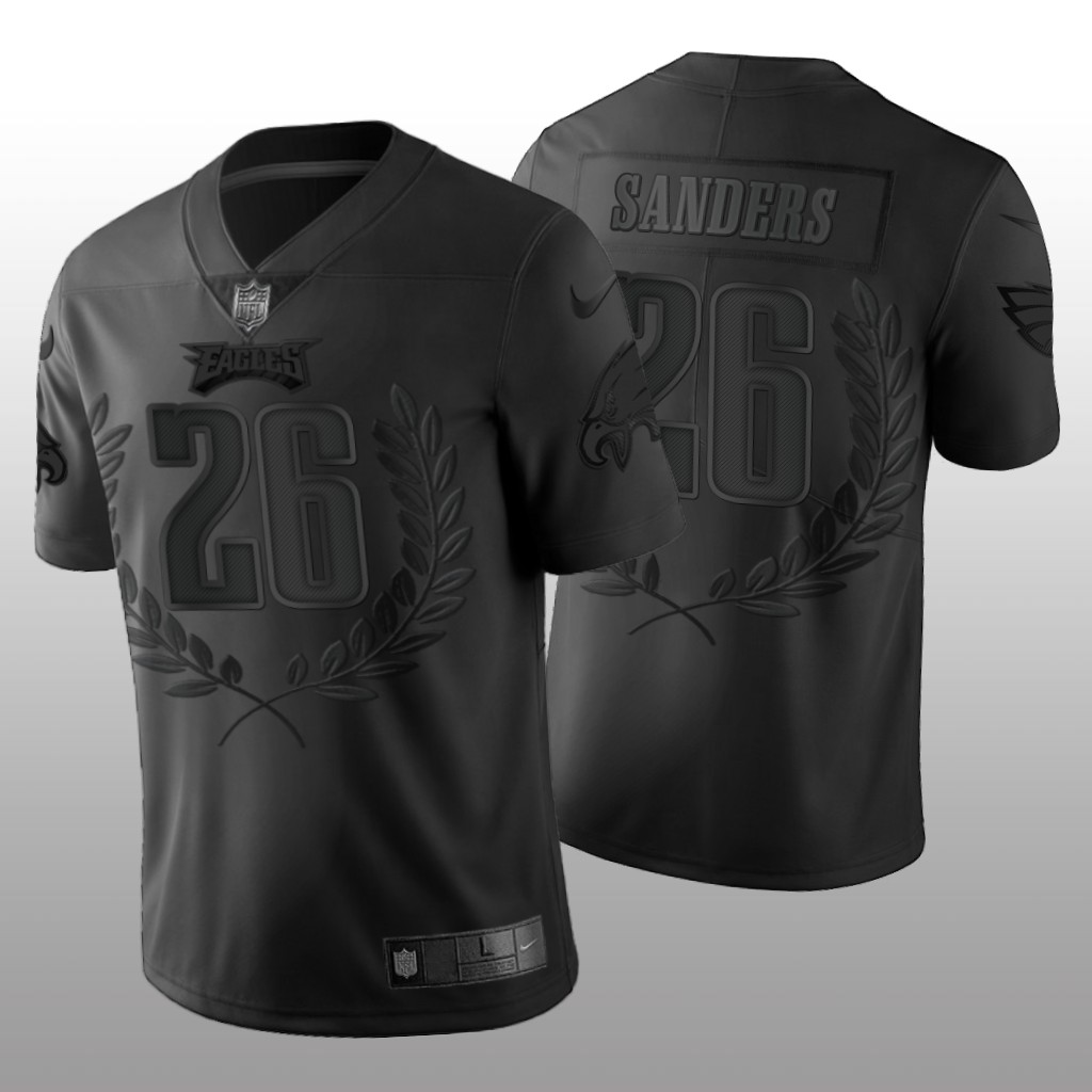 Philadelphia Eagles Miles Sanders Black Jersey 2020 Vapor Limited