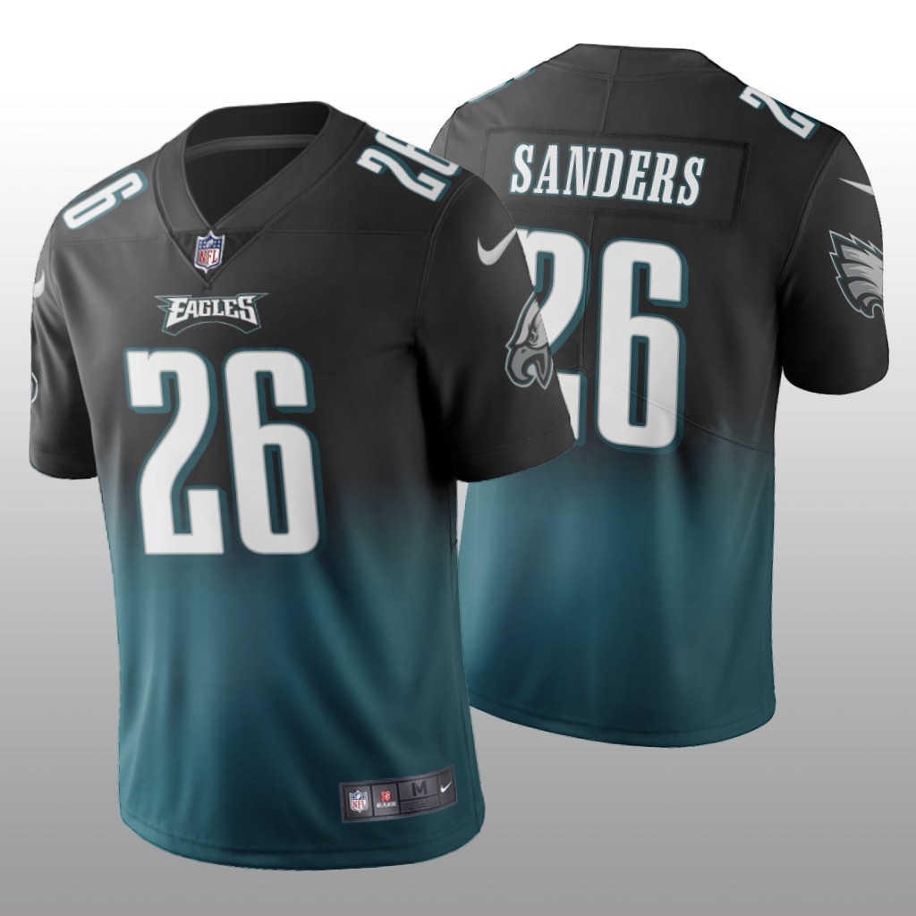 Philadelphia Eagles Miles Sanders Midnight Green Gradient Jersey Color Crash - Men's