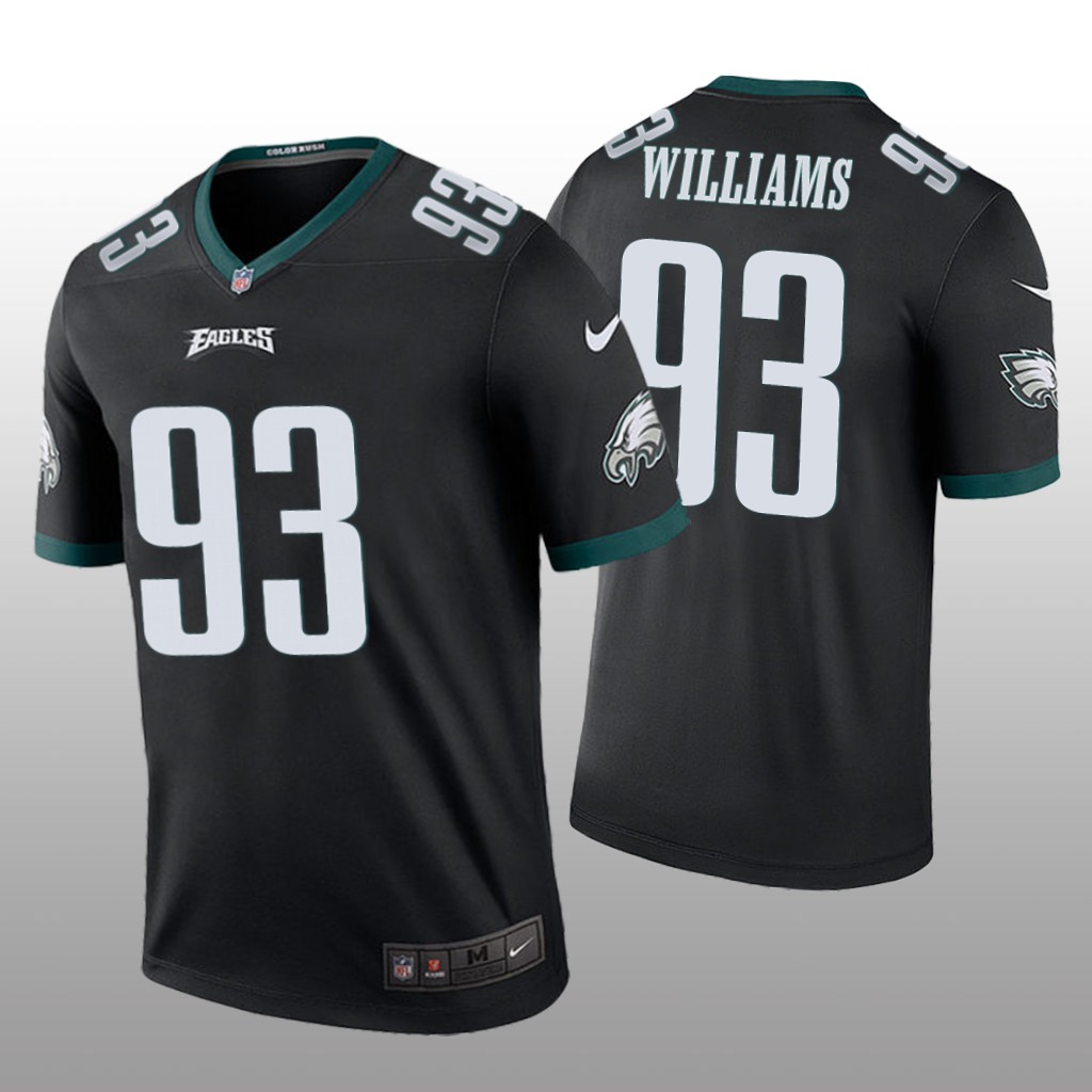 Philadelphia Eagles Milton Williams Black Jersey Color Rush Legend - Men's