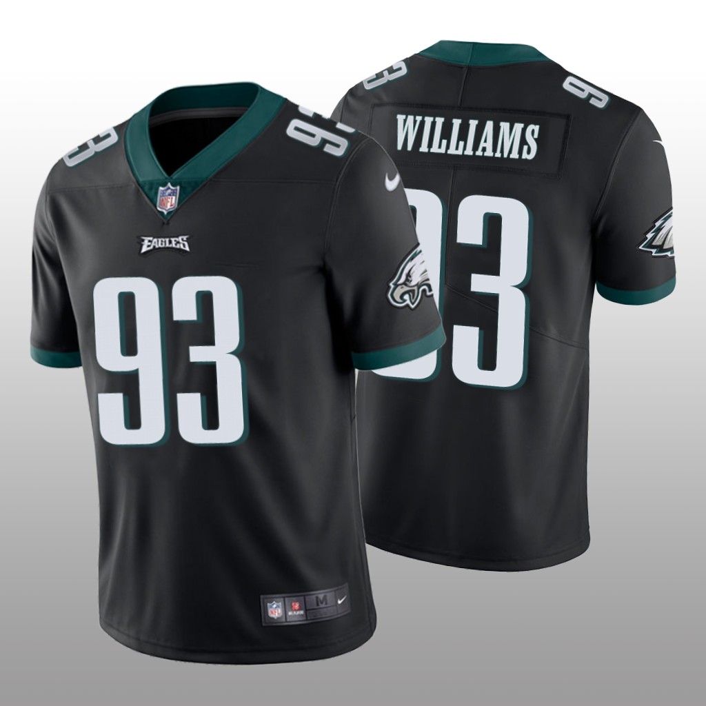 Philadelphia Eagles Milton Williams Black Jersey Vapor Limited - Men's
