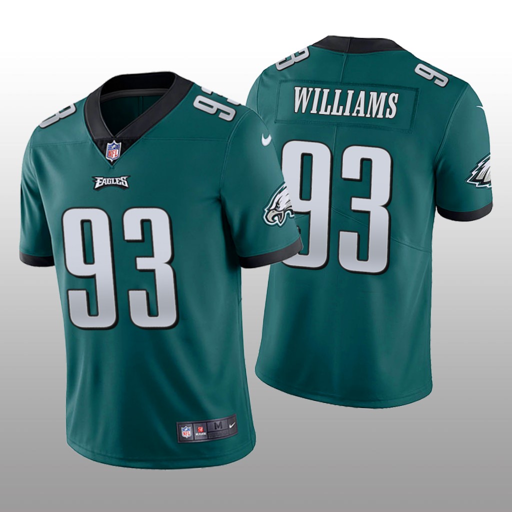 Philadelphia Eagles Milton Williams Green Jersey Vapor Limited - Men's