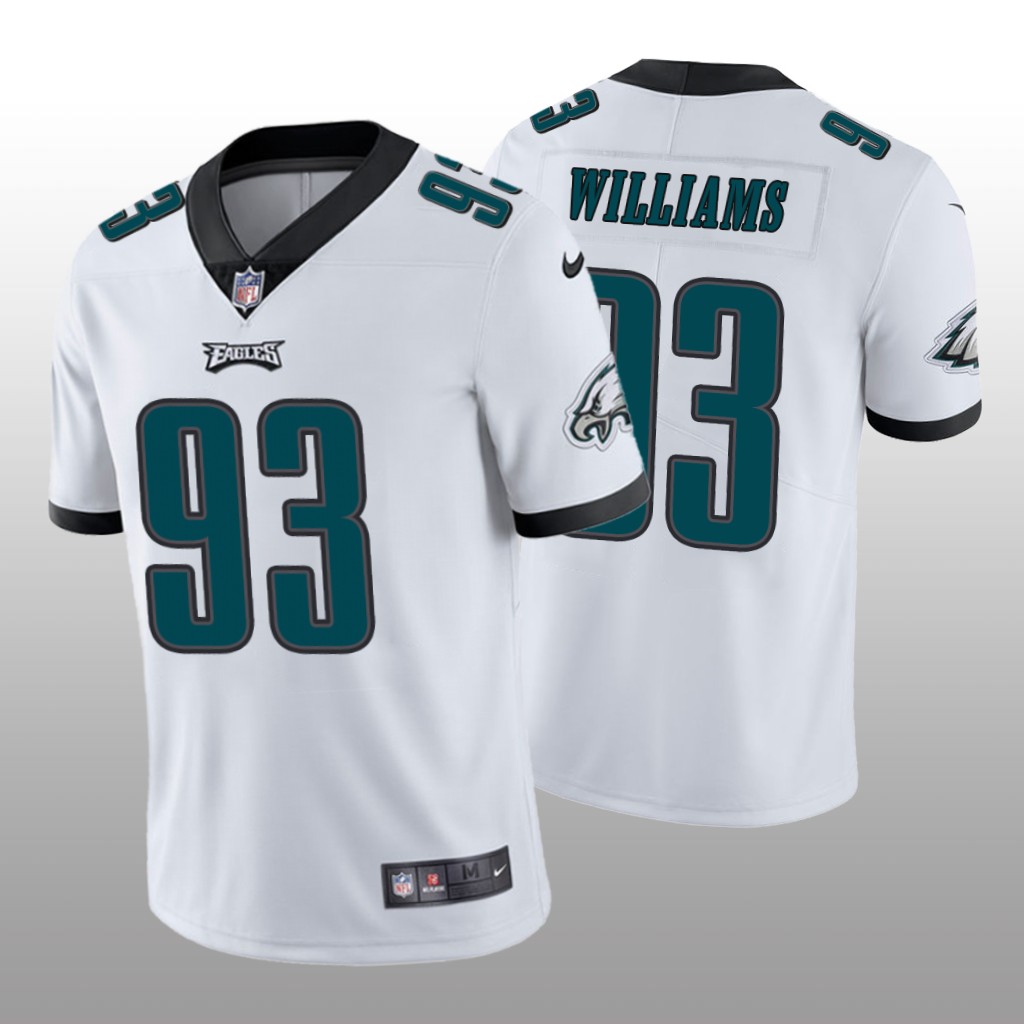 Philadelphia Eagles Milton Williams White Jersey Vapor Limited - Men's