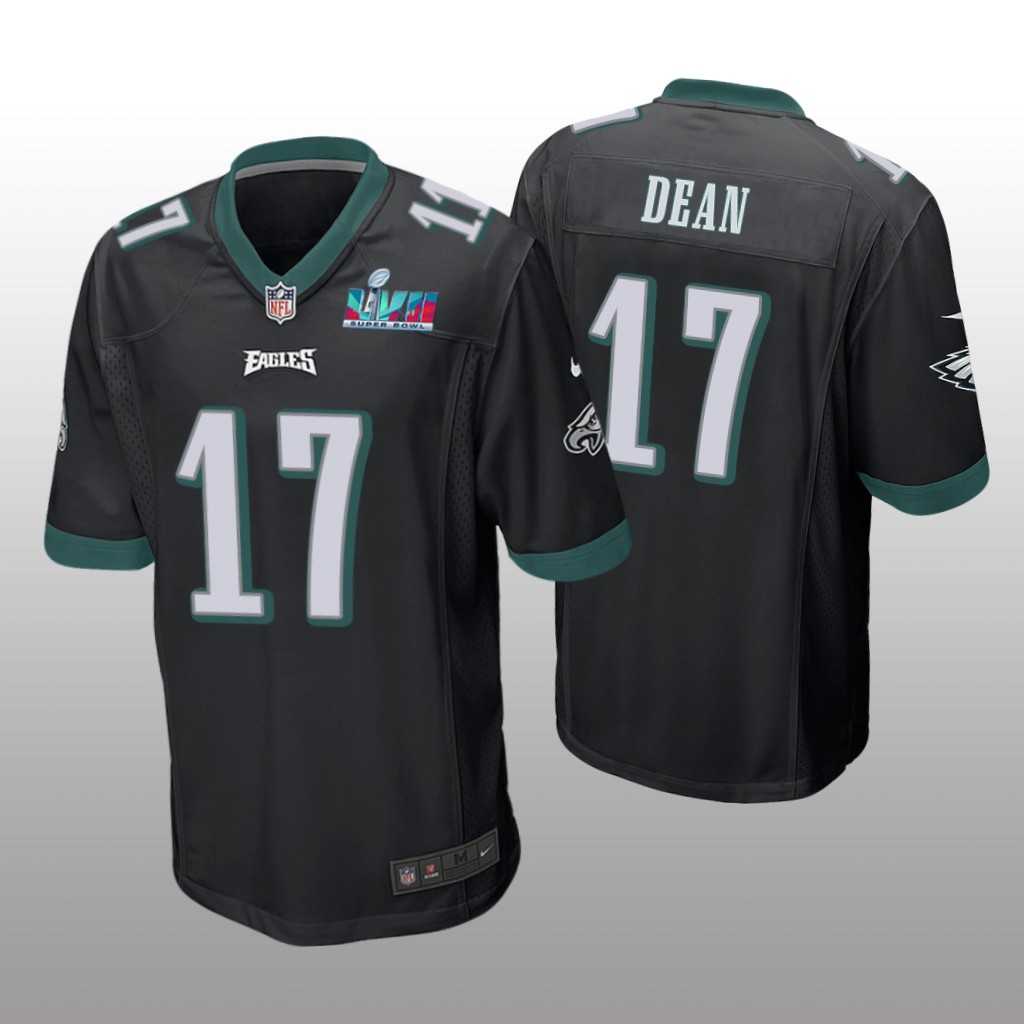 Philadelphia Eagles Nakobe Dean Black Game Jersey Super Bowl LVII - Men's
