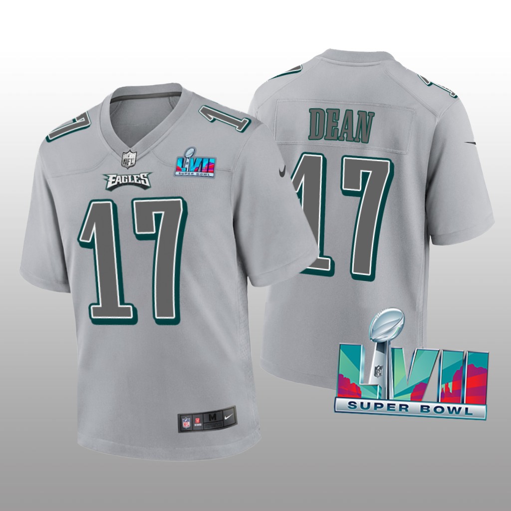 Philadelphia Eagles Nakobe Dean Gray Atmosphere Jersey Super Bowl LVII - Youth