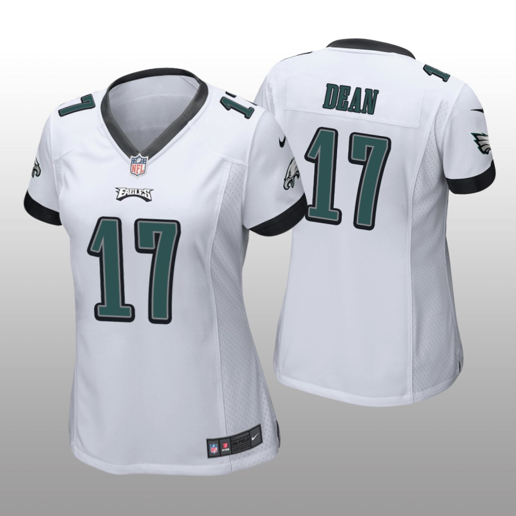 Philadelphia Eagles Nakobe Dean White Jersey Game - Women's