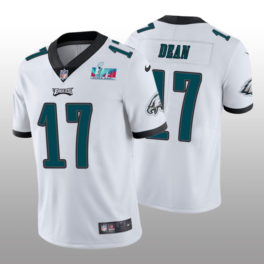 Philadelphia Eagles Nakobe Dean White Vapor Limited Jersey Super Bowl LVII - Men's