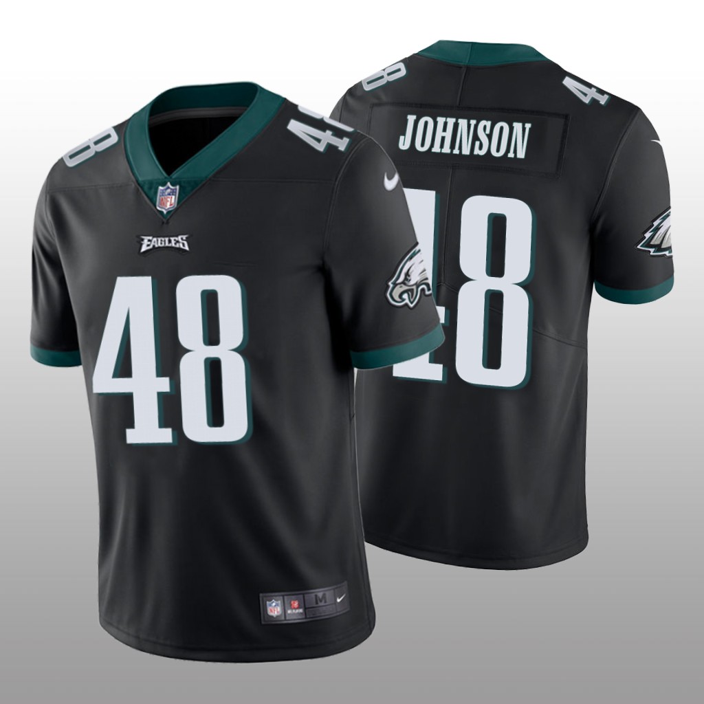 Philadelphia Eagles Patrick Johnson Black Jersey Vapor Limited - Men's