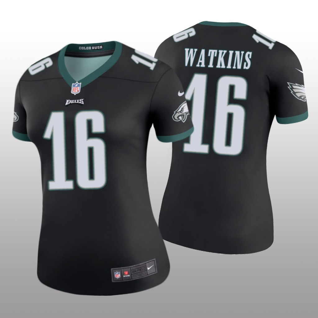 Philadelphia Eagles Quez Watkins Black Jersey Color Rush Legend - Women's