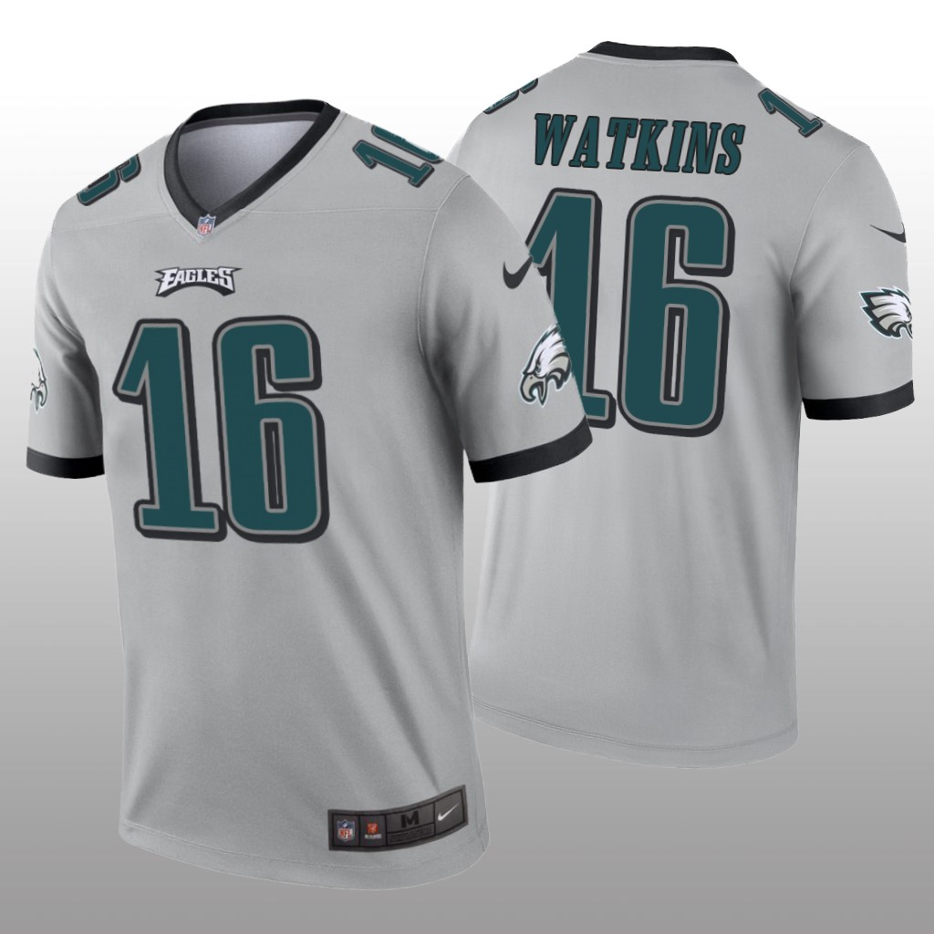 Philadelphia Eagles Quez Watkins Silver Jersey Inverted Legend - Men's