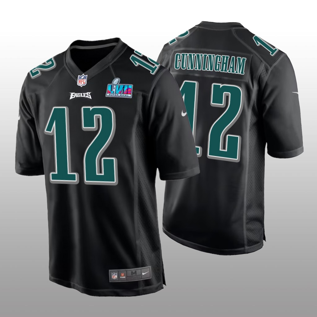 Philadelphia Eagles Randall Cunningham Black Fashion Game Jersey Super Bowl LVII - Men's