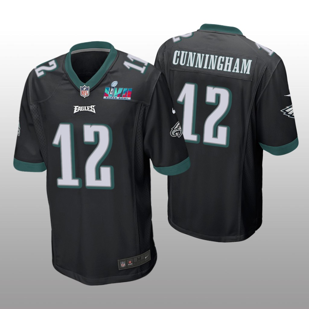 Philadelphia Eagles Randall Cunningham Black Game Jersey Super Bowl LVII - Men's