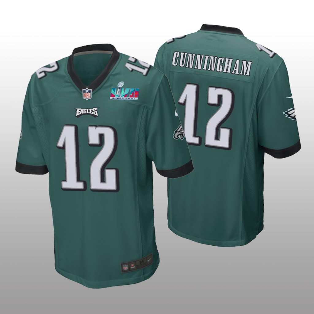 Philadelphia Eagles Randall Cunningham Midnight Green Game Jersey Super Bowl LVII - Men's