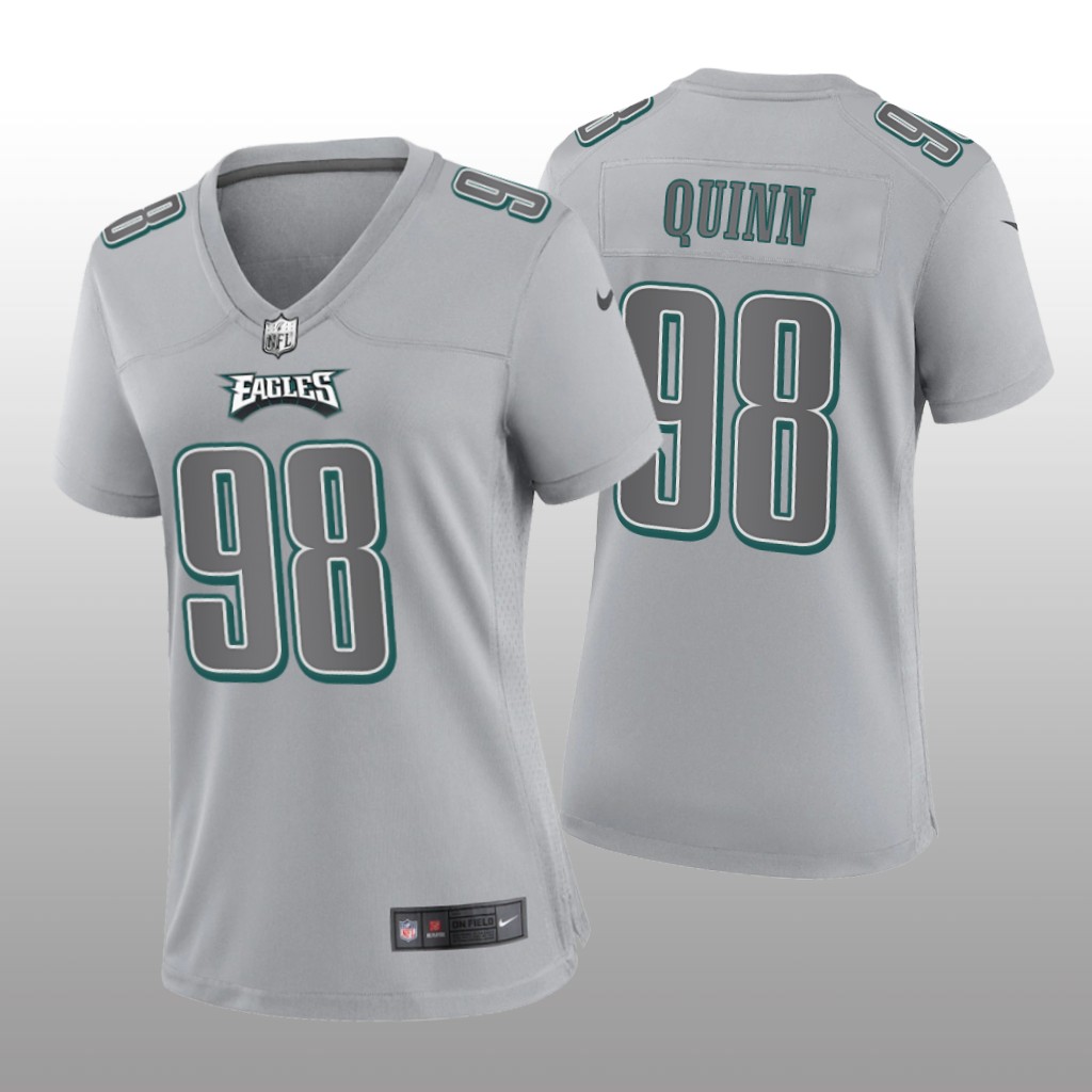 Philadelphia Eagles Robert Quinn Gray Jersey Atmosphere Fashion Game - Women's