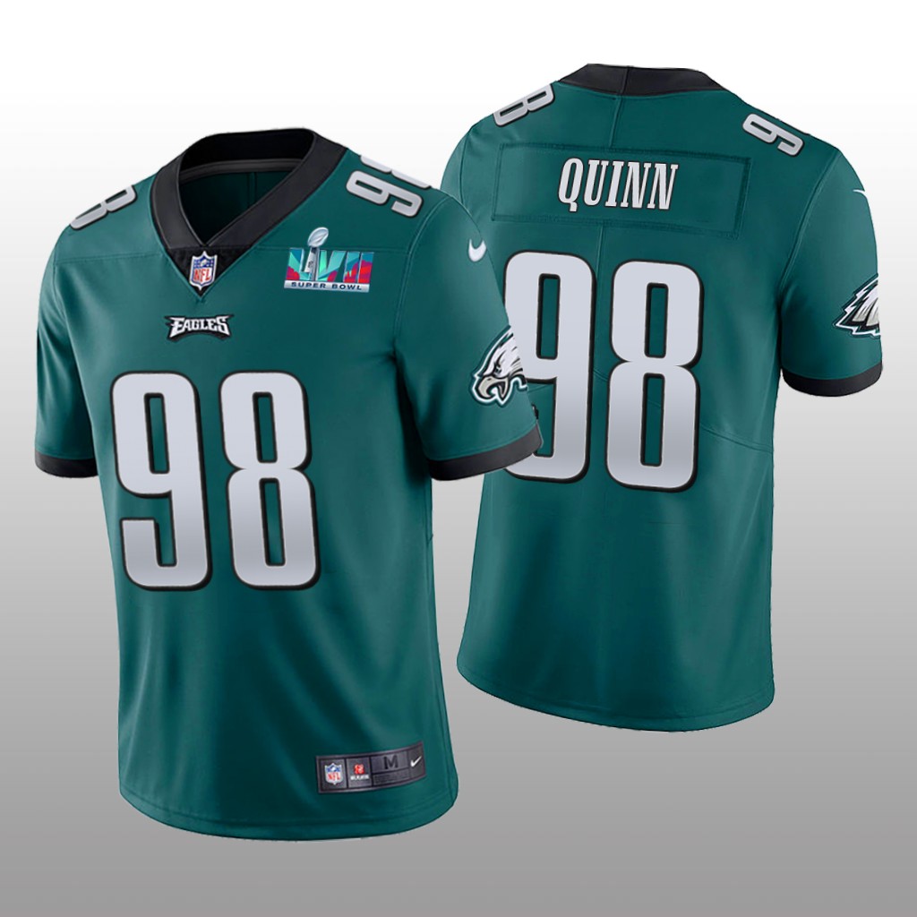 Philadelphia Eagles Robert Quinn Green Vapor Limited Jersey Super Bowl LVII - Men's