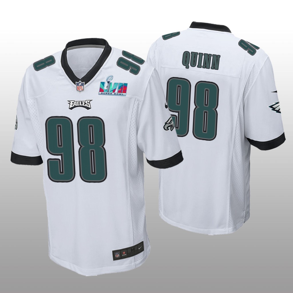 Philadelphia Eagles Robert Quinn White Game Jersey Super Bowl LVII - Men's