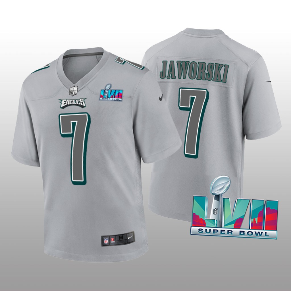 Philadelphia Eagles Ron Jaworski Gray Atmosphere Jersey Super Bowl LVII - Youth