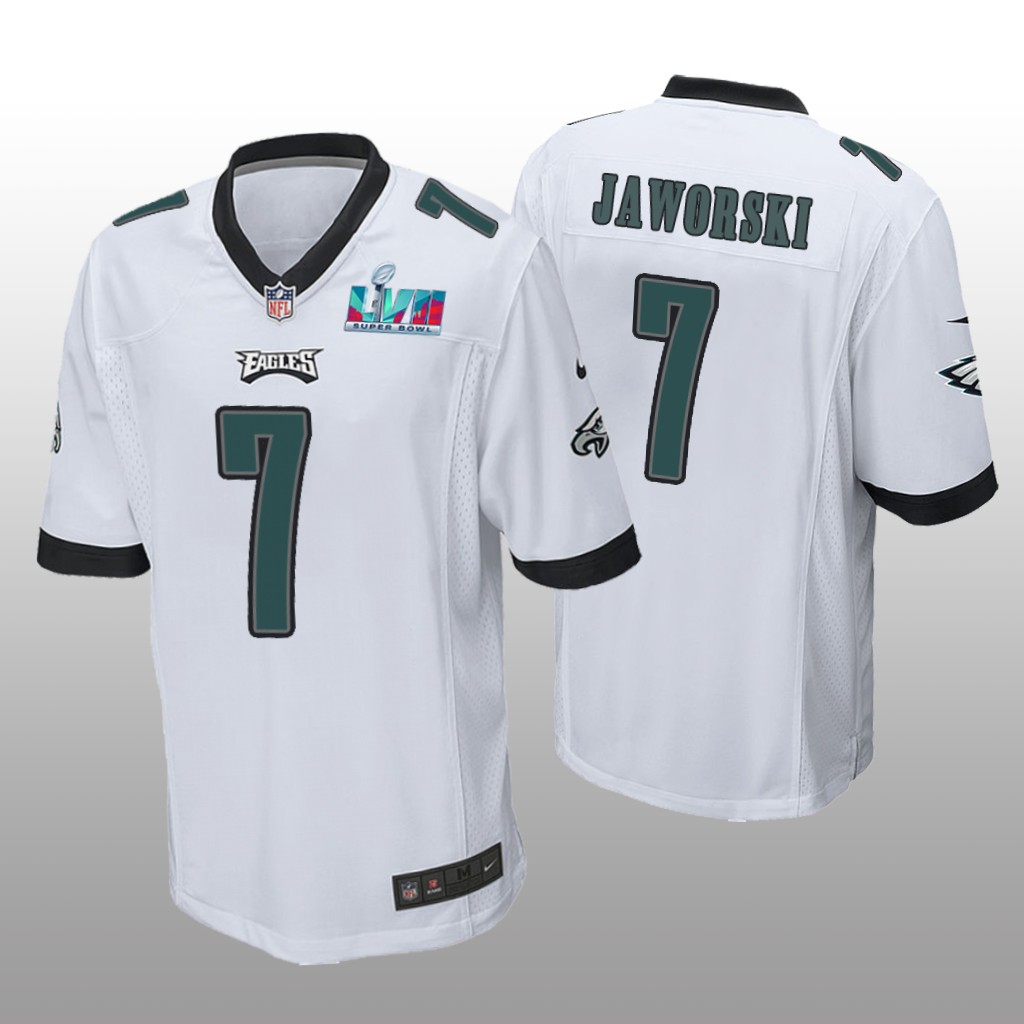 Philadelphia Eagles Ron Jaworski White Game Jersey Super Bowl LVII - Men's