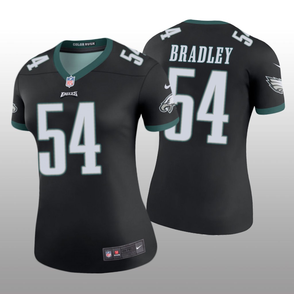 Philadelphia Eagles Shaun Bradley Black Jersey Color Rush Legend - Women's