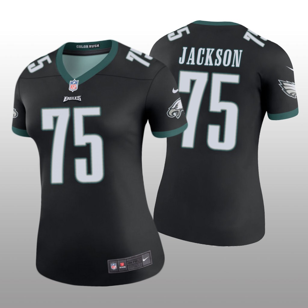 Philadelphia Eagles Tarron Jackson Black Jersey Color Rush Legend - Women's