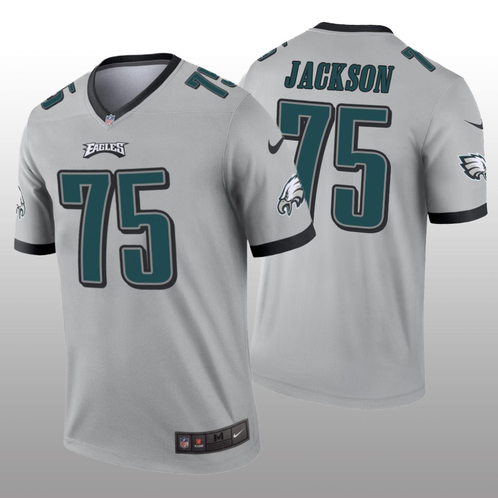 Philadelphia Eagles Tarron Jackson Silver Jersey Inverted Legend - Men's