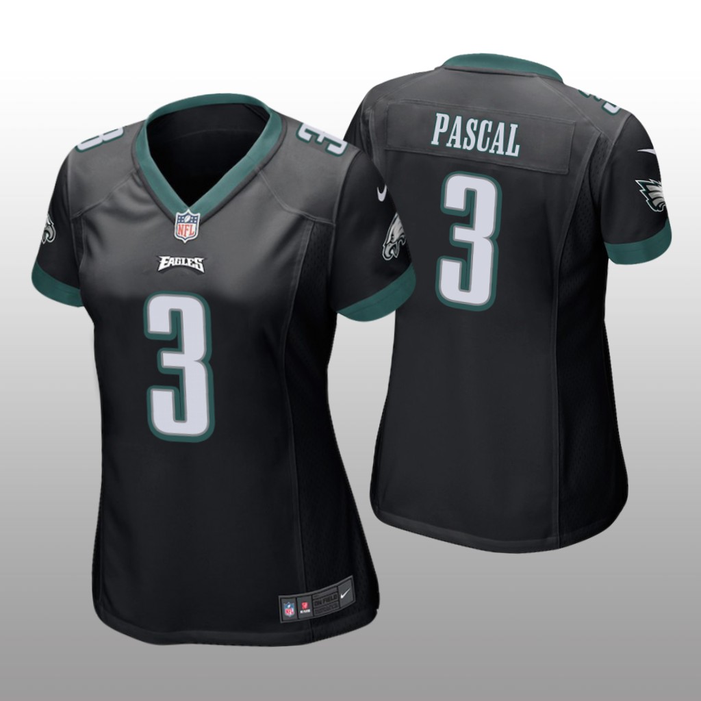 Philadelphia Eagles Zach Pascal Black Jersey Game - Women's