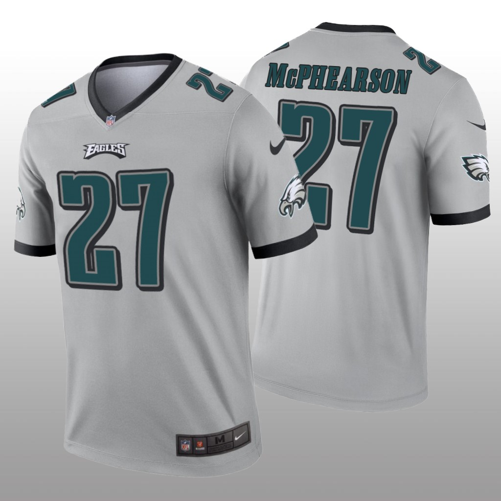 Philadelphia Eagles Zech McPhearson Silver Jersey Inverted Legend - Men's