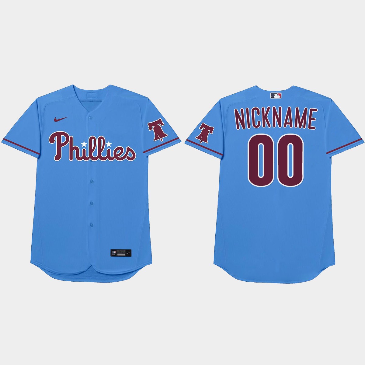Philadelphia Phillies Custom 2021 Players' Weekend Nickname Jersey - Blue