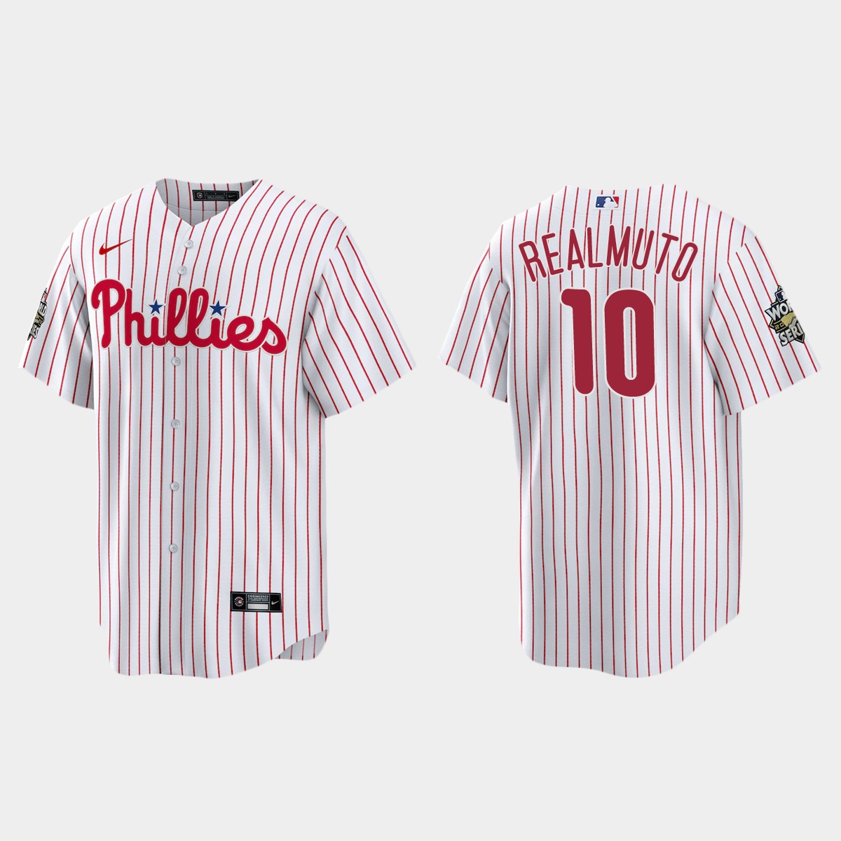 Philadelphia Phillies J.T. Realmuto 2022 World Series White Jersey