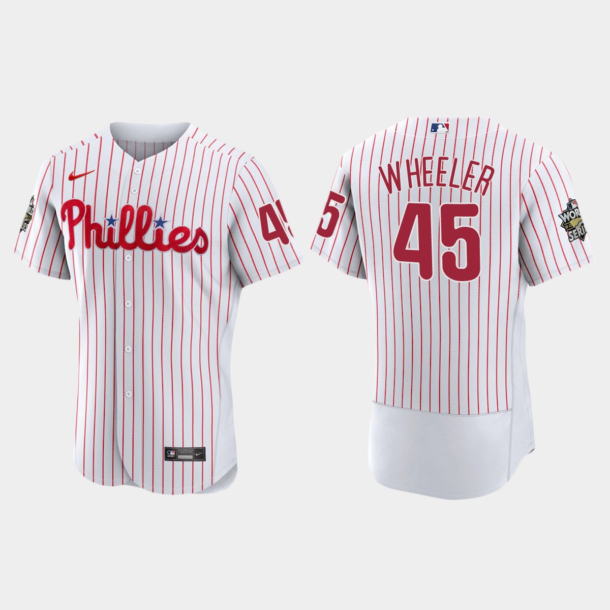 Philadelphia Phillies Zack Wheeler 2022 World Series White Jersey
