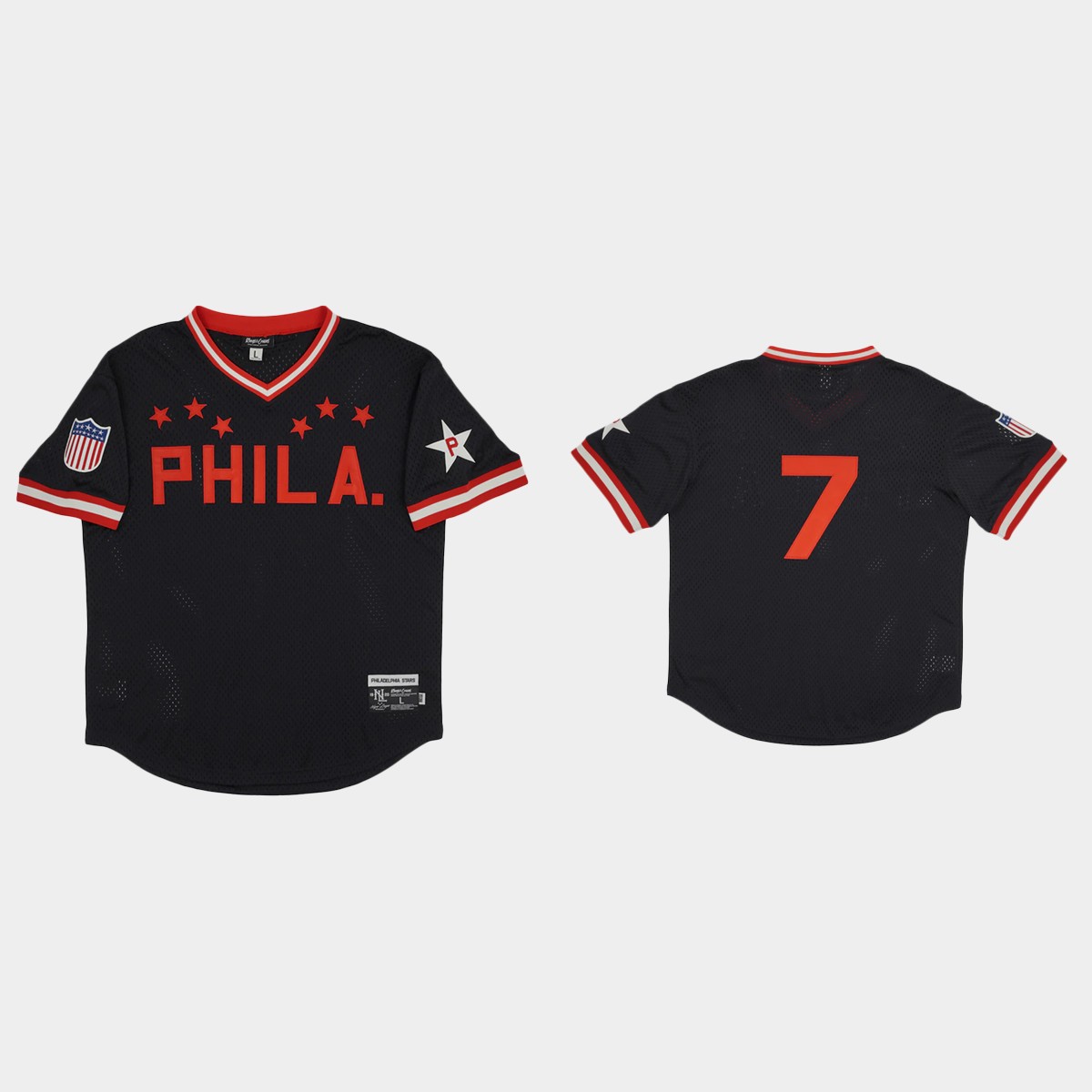 Philadelphia Stars #7 Rings And Crwns Mesh Jersey - Black
