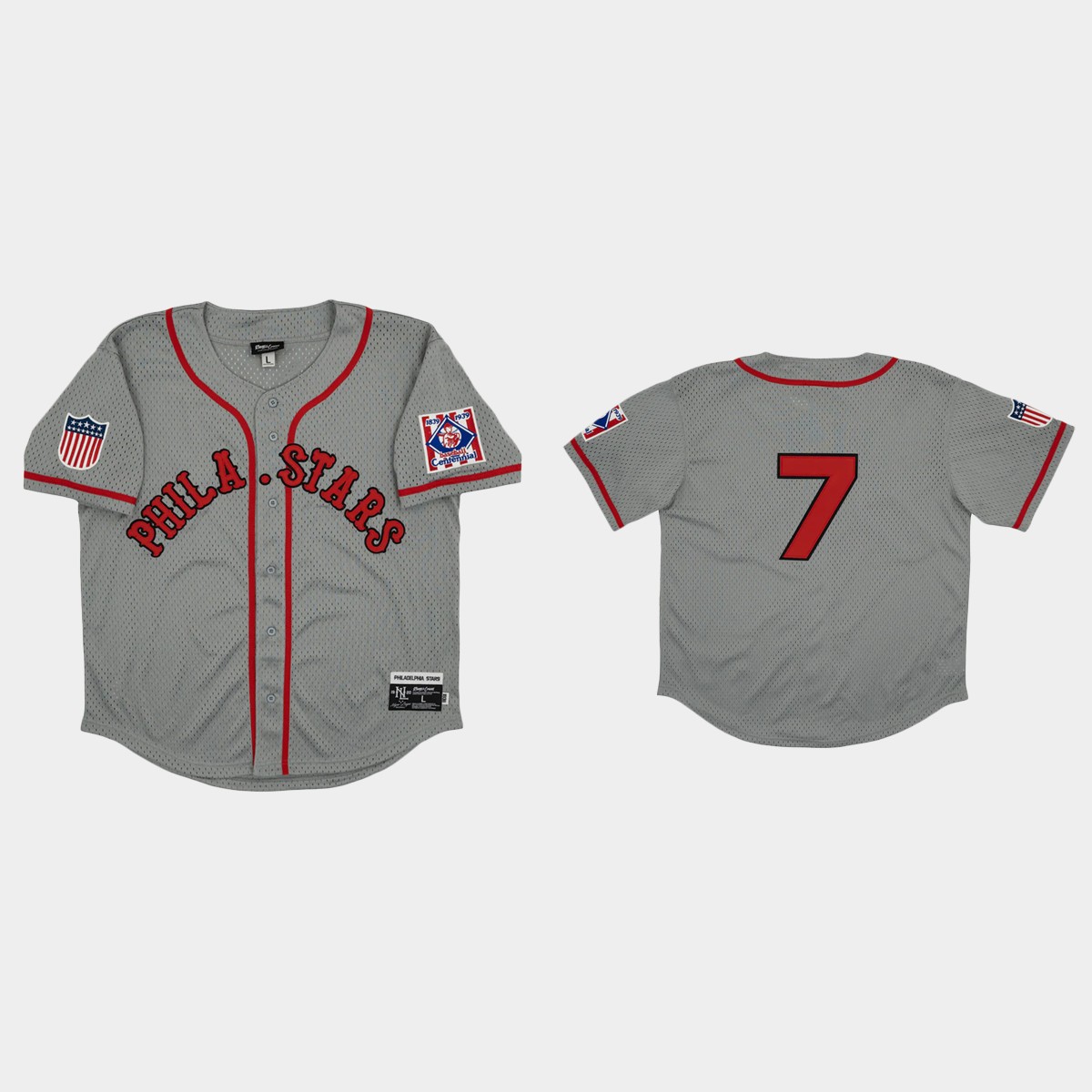 Philadelphia Stars #7 Rings And Crwns Mesh Jersey - Gray